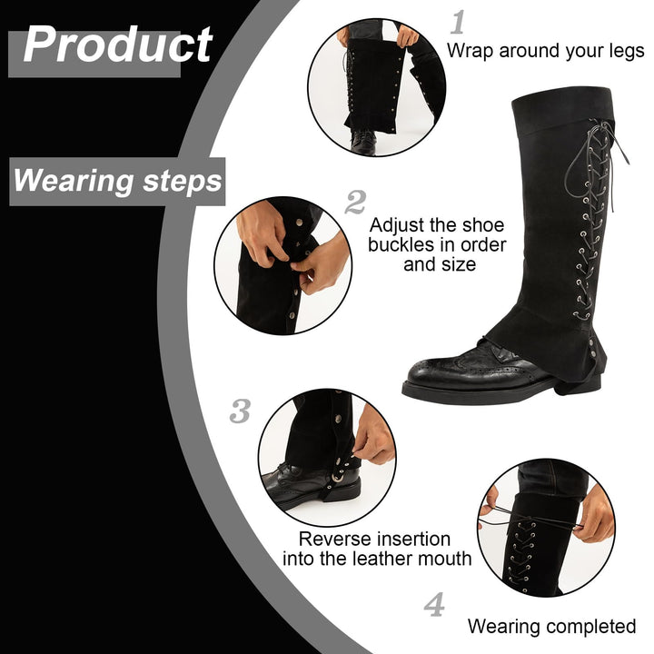 WorldNorse Medieval Tops With Studs Boots Cover - image 9