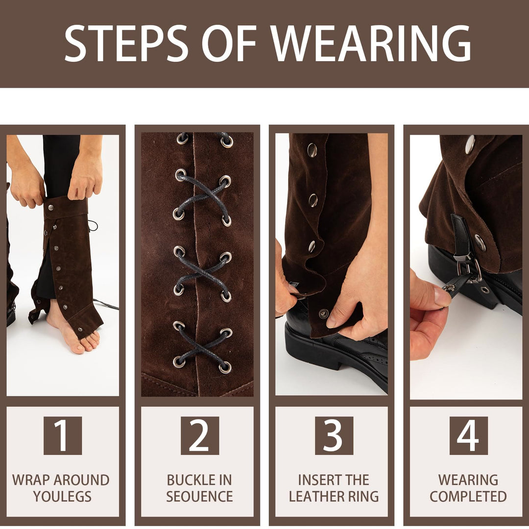 WorldNorse Medieval Tops With Studs Boots Cover - image 5