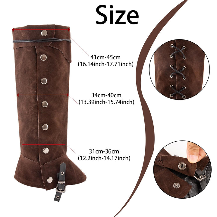 WorldNorse Medieval Tops With Studs Boots Cover - image 3