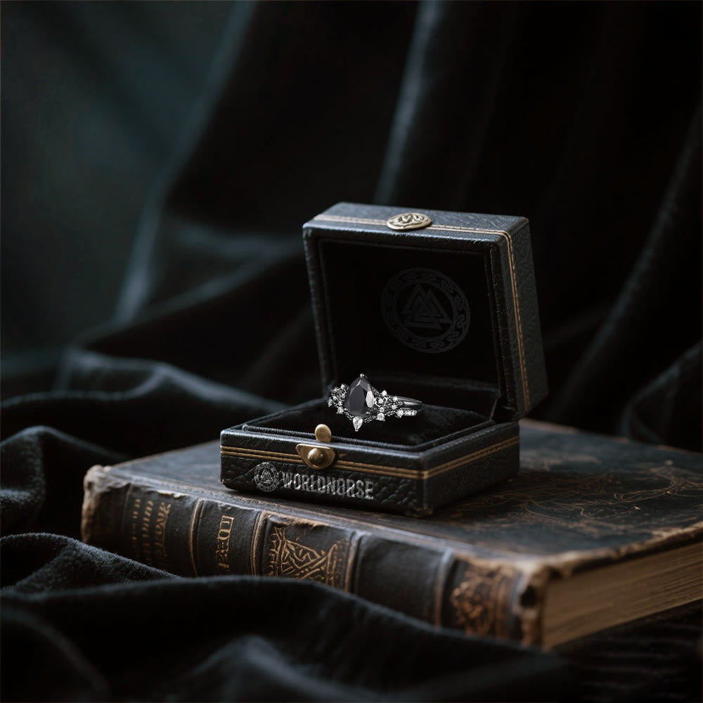WorldNorse Nordic Floral Alexandrite Ring Set - image 19