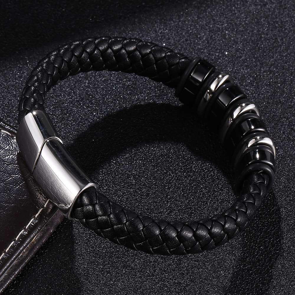 WorldNorse Punk Spiral Leather Bracelet - image 2