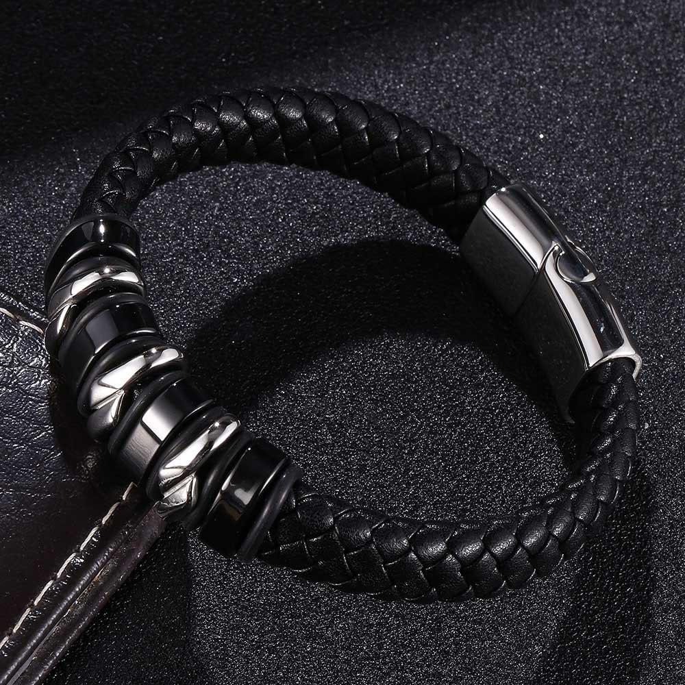 WorldNorse Punk Spiral Leather Bracelet - image 2