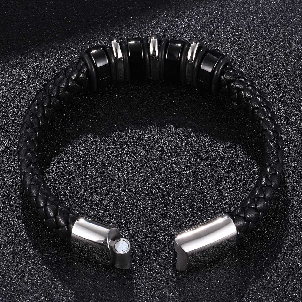 WorldNorse Punk Spiral Leather Bracelet - image 3