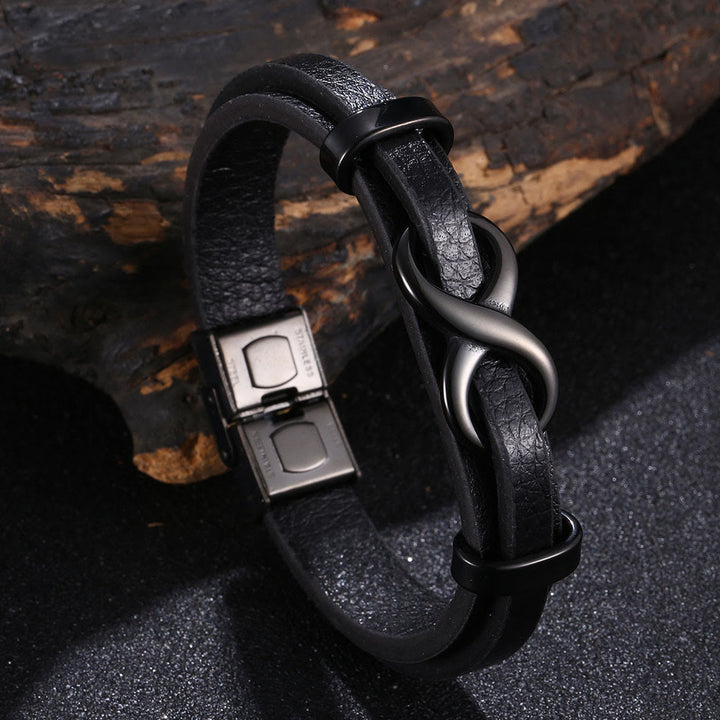 WorldNorse Number Eight Lucky Bracelet - Black - 20.5cm - image 7