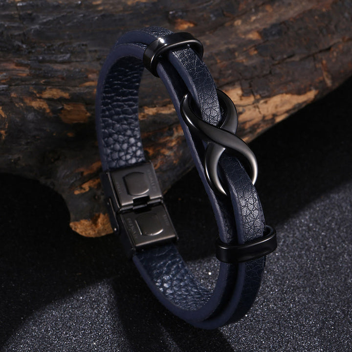 WorldNorse Number Eight Lucky Bracelet - Blue & Black - 20.5cm - image 15