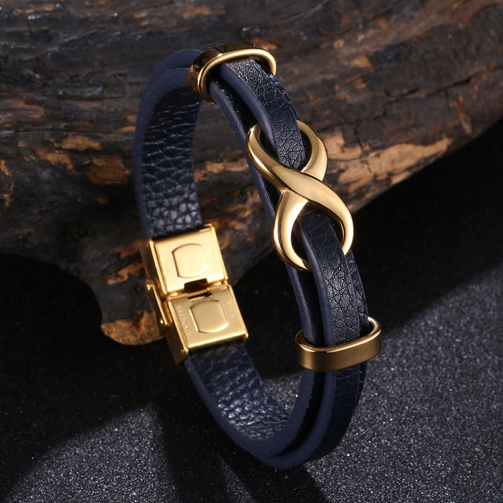 WorldNorse Number Eight Lucky Bracelet - Blue & Gold - 20.5cm - image 13