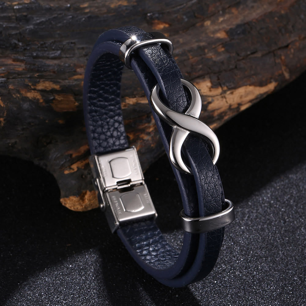 WorldNorse Number Eight Lucky Bracelet - Blue & Silver - 20.5cm - image 14