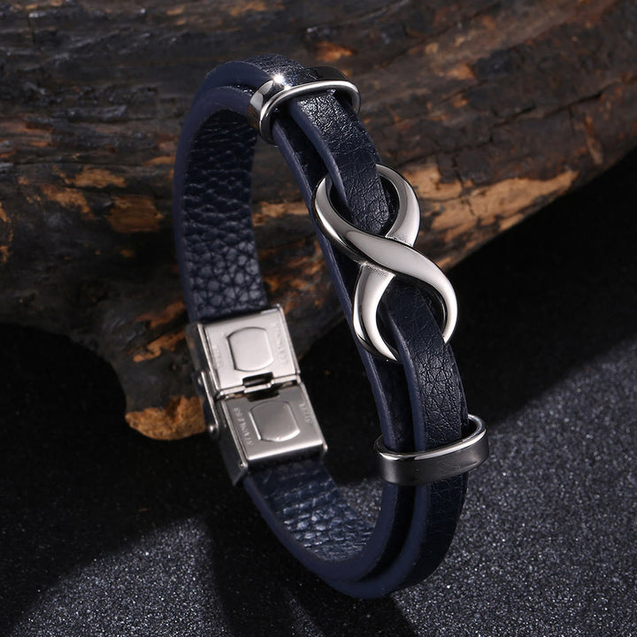 WorldNorse Number Eight Lucky Bracelet - Blue & Silver - 20.5cm - image 14