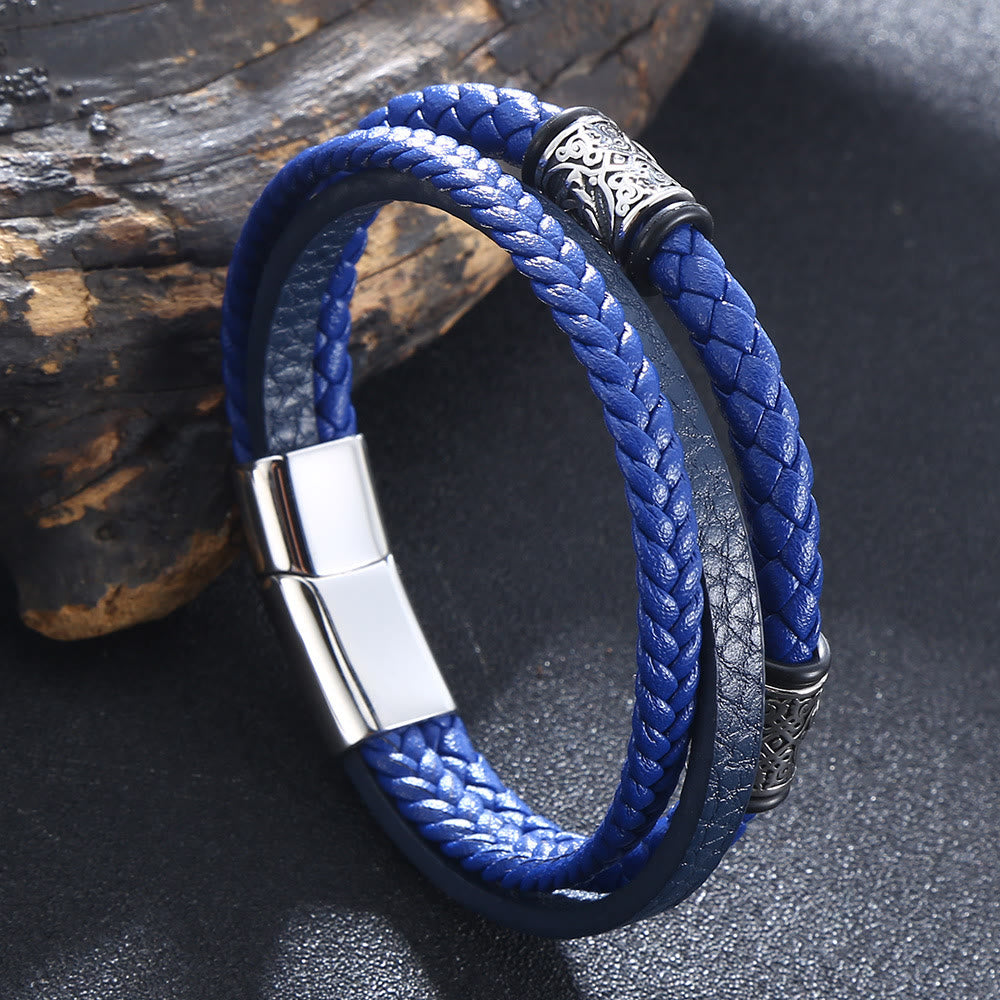 WorldNorse Triple Magnetic Clasp Bracelet - Dark Blue - 23.5cm - image 6