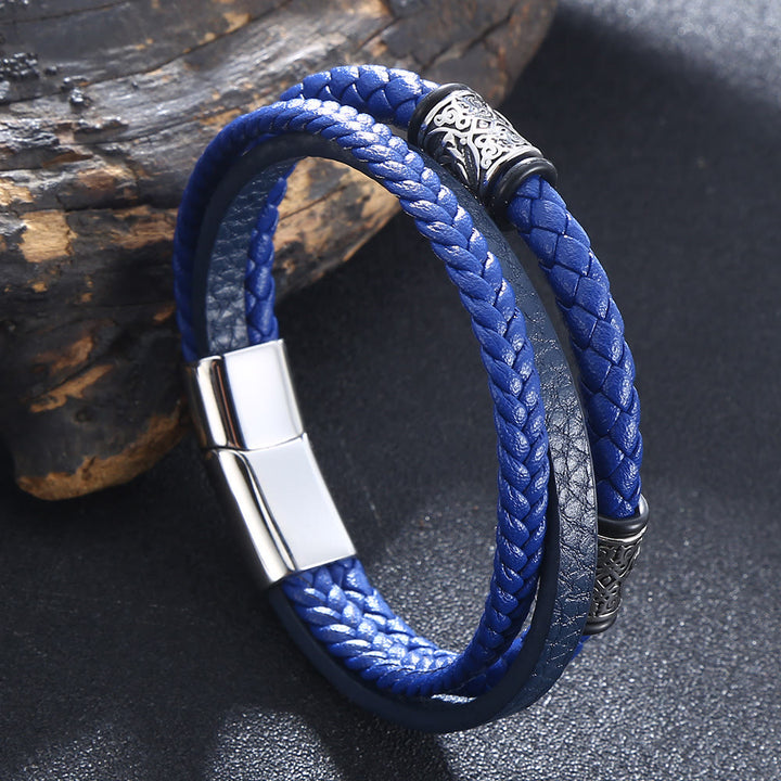 WorldNorse Triple Magnetic Clasp Bracelet - Dark Blue - 23.5cm - image 6