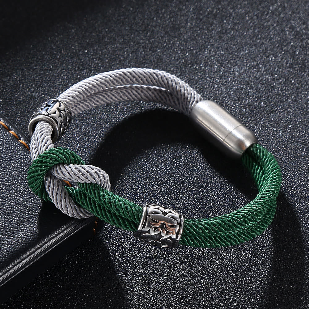 WorldNorse Two Tone Double Layer Bracelet - 23.5cm - image 1