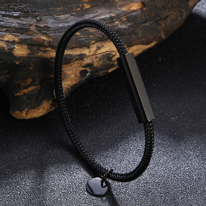 WorldNorse Circular Steel Wire Bracelet - Black - 23cm - image 5