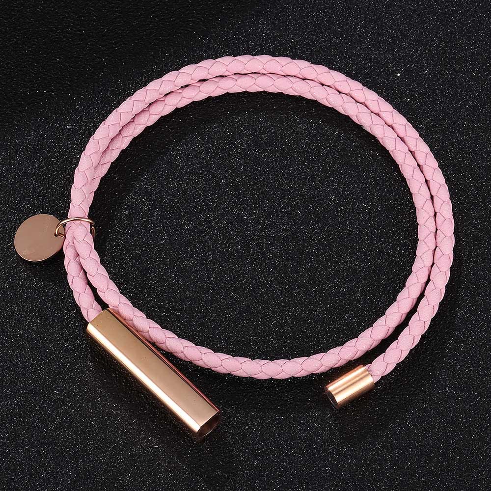 WorldNorse Leather With Rose Gold Accents Magnetic Bracelet - image 3