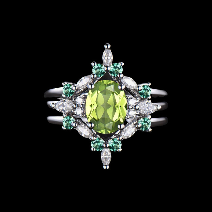WorldNorse Eir's Grace Healing Crystal Ring - Peridot - US 10 - image 6