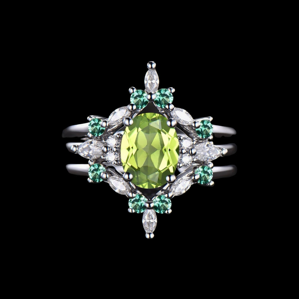 WorldNorse Eir's Grace Healing Crystal Ring - Peridot - US 10 - image 5