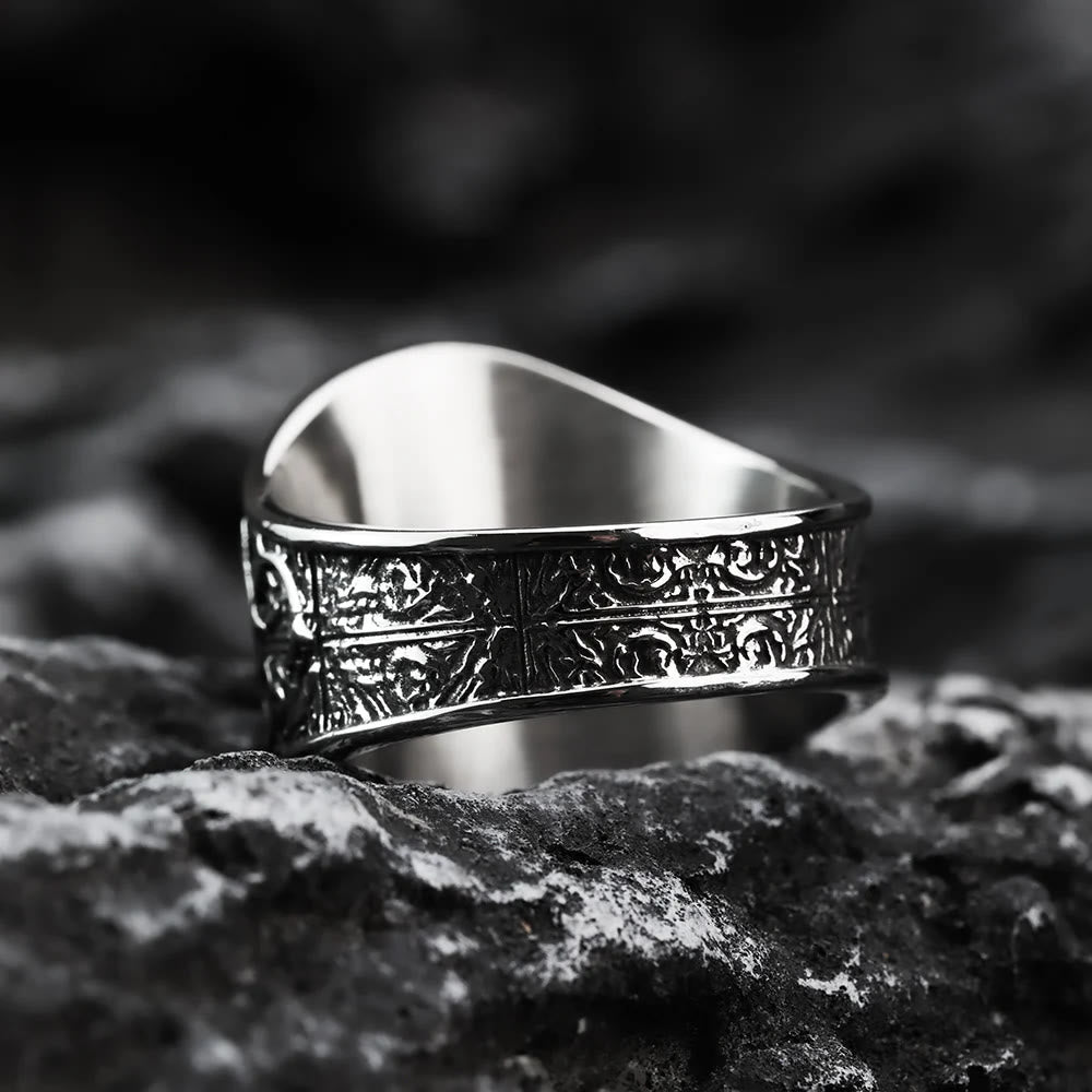 FREE Today: Vintage Motorcycle Style Skull Stainless Steel Ring