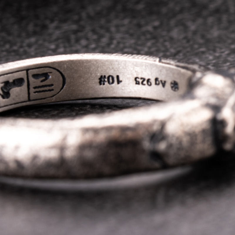 WorldNorse 925 Sterling Silver Apophis Serpent Egyptian Totem Ring - image 9