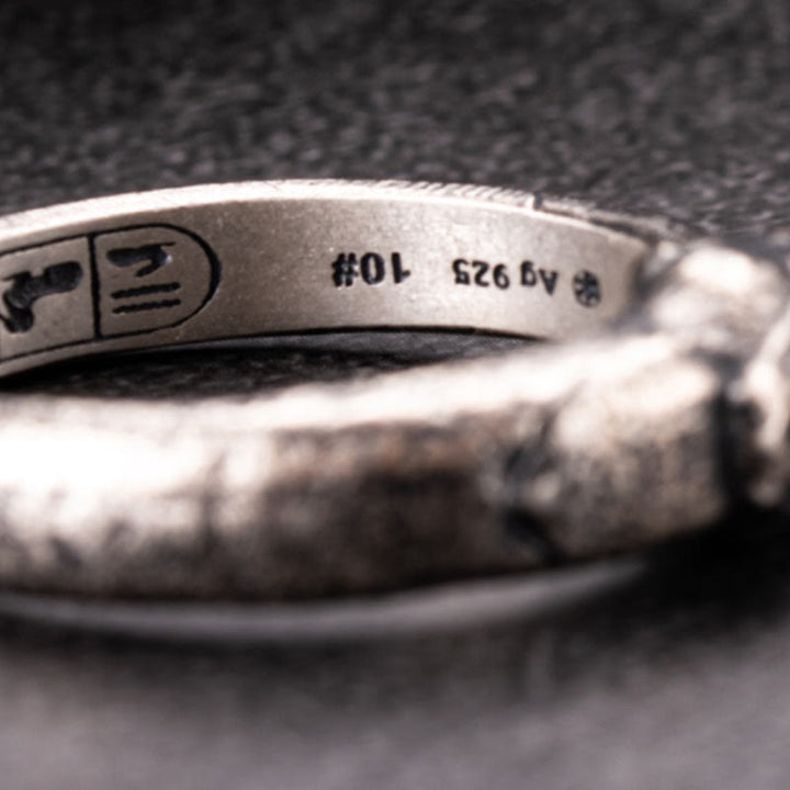 WorldNorse 925 Sterling Silver Apophis Serpent Egyptian Totem Ring - image 9