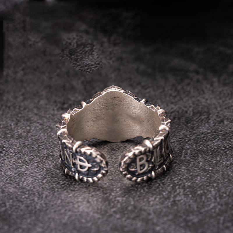 WorldNorse Handcrafted 925 Silver Vintage Dragon Emblem Ring - image 5