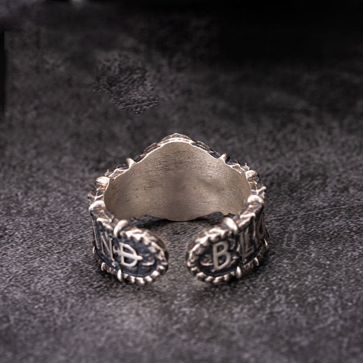 WorldNorse Handcrafted 925 Silver Vintage Dragon Emblem Ring - image 5