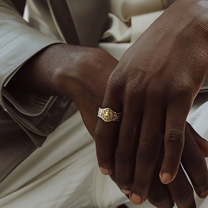 WorldNorse Handcrafted 925 Silver Vintage Dragon Emblem Ring - image 6