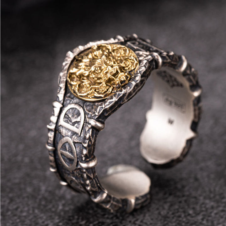 WorldNorse Handcrafted 925 Silver Vintage Dragon Emblem Ring - image 3