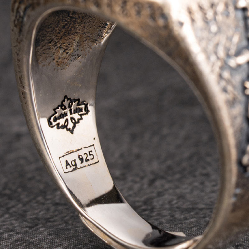 WorldNorse Handcrafted 925 Silver Celtic Cross Mjolnir Ring - image 2
