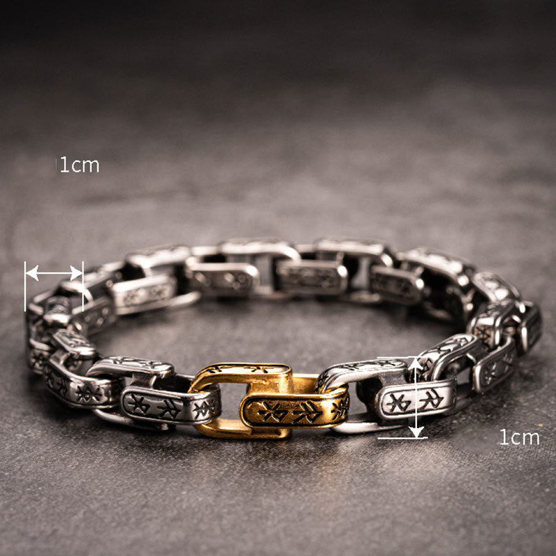 WorldNorse 925 Sterling Silver Rune Engraved U Shaped Bracelet - image 8