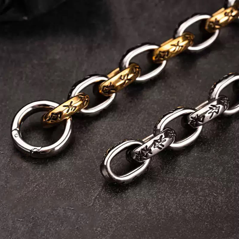 WorldNorse Rune Engraved Intricate Link Bracelet - image 7