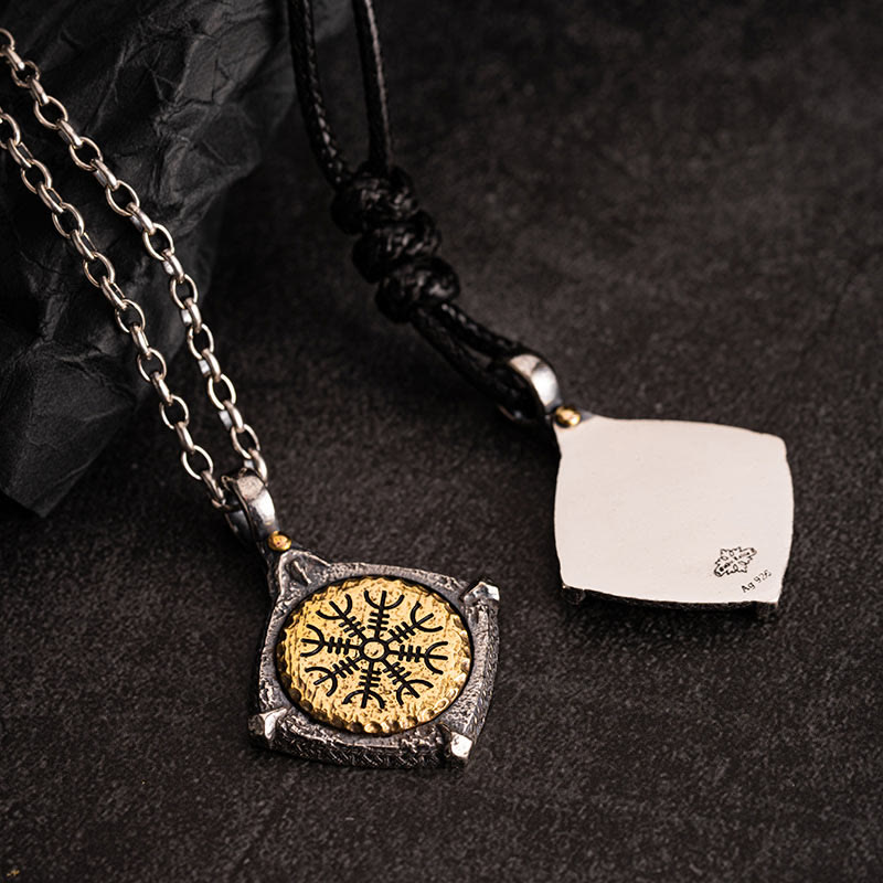 WorldNorse Handcrafted 925 Silver Helm Of Awe Necklace - image 11