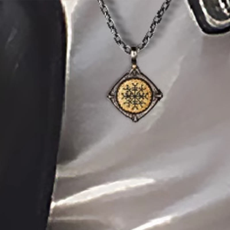 WorldNorse Handcrafted 925 Silver Helm Of Awe Necklace - image 7