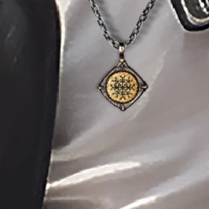 WorldNorse Handcrafted 925 Silver Helm Of Awe Necklace - image 7