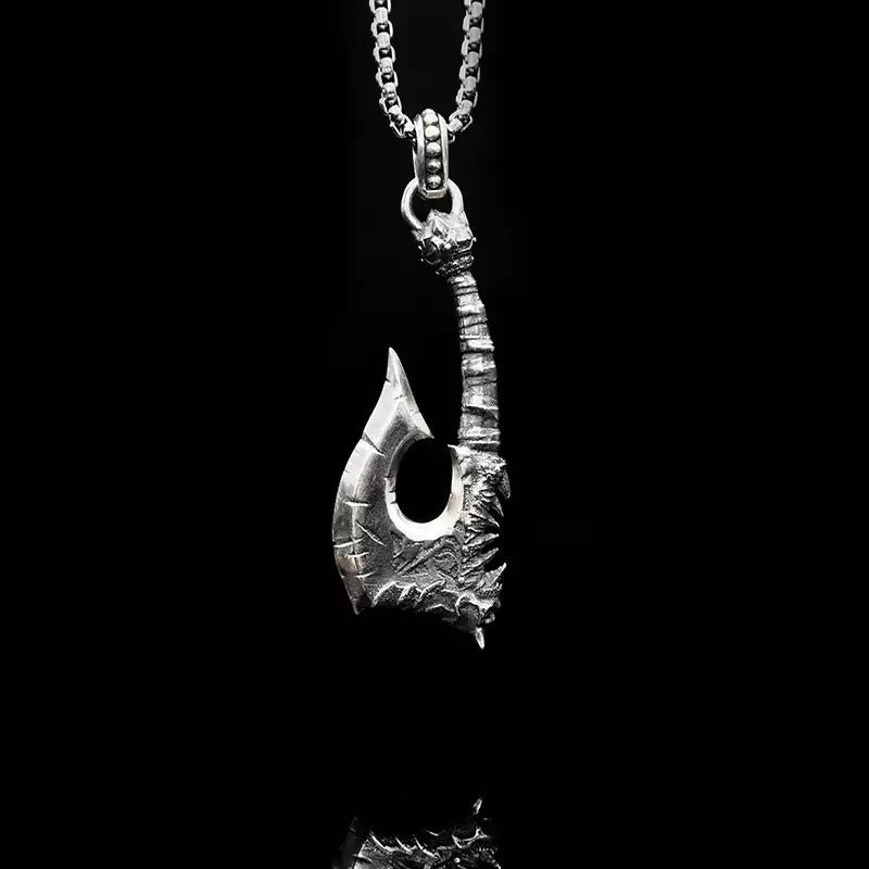 WorldNorse 925 Sterling Silver Viking Axe Gorehowl Necklace - Silver - image 1