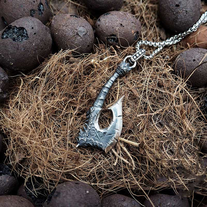 WorldNorse 925 Sterling Silver Viking Axe Gorehowl Necklace - image 3