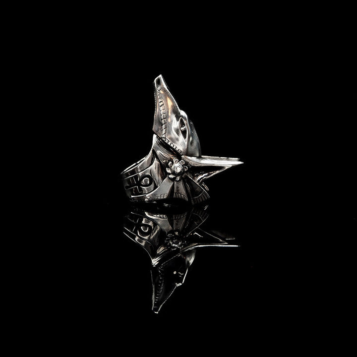 WorldNorse 925 Sterling Silver Anubis Gothic Ring - image 5