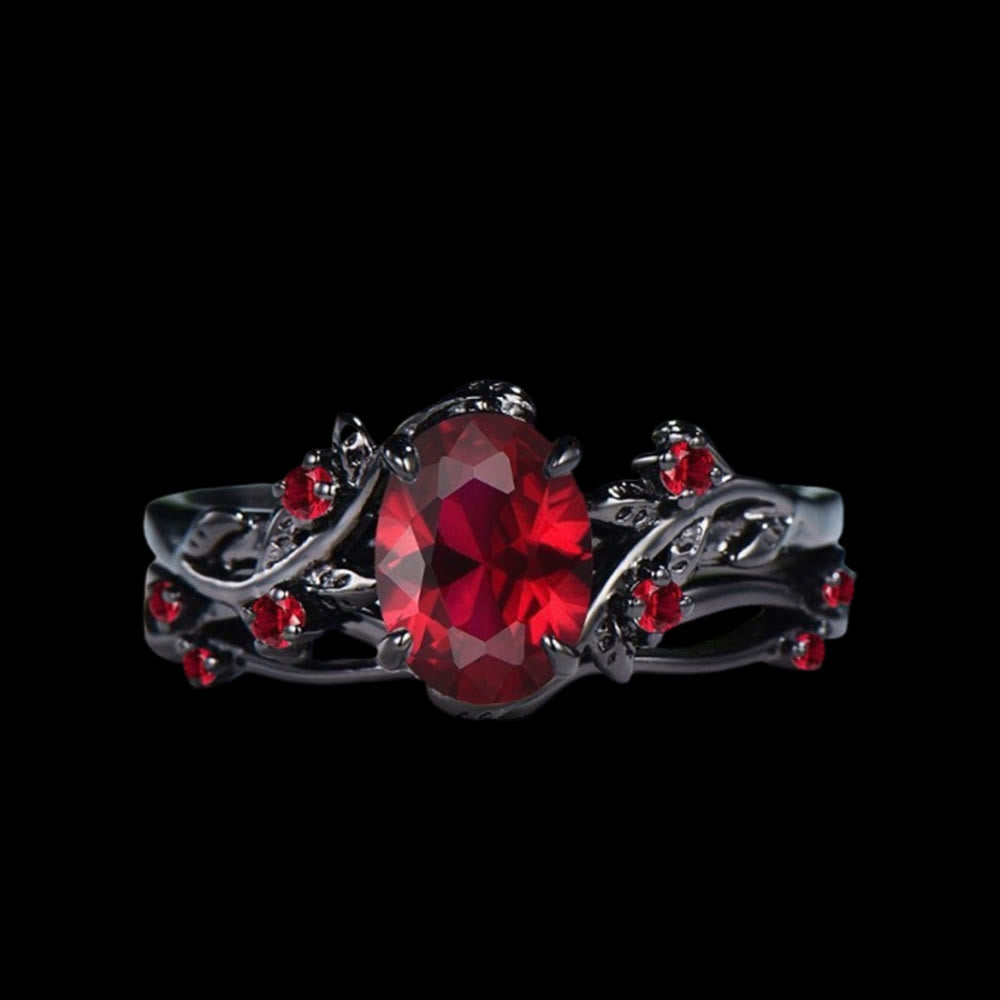 WorldNorse Apple Of Idunn Garnet Ring - US 10 - image 1