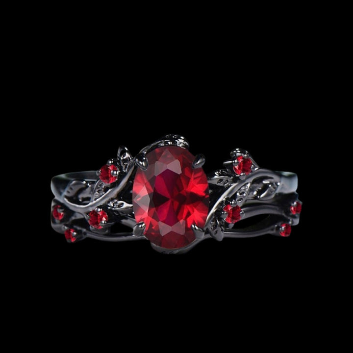 WorldNorse Apple Of Idunn Garnet Ring - US 10 - image 1
