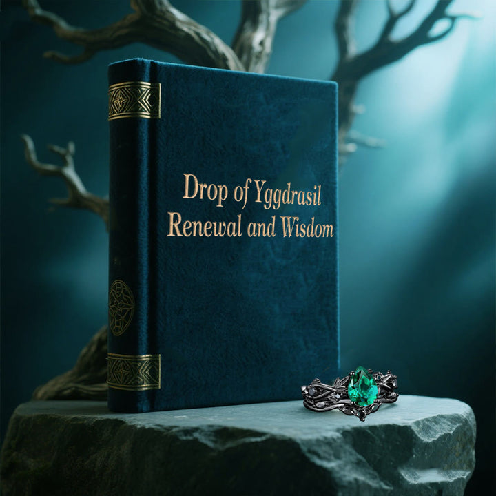 WorldNorse Drop Of Yggdrasil Two Piece Ring Set - image 18