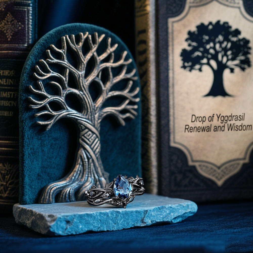 WorldNorse Drop Of Yggdrasil Two Piece Ring Set - image 3