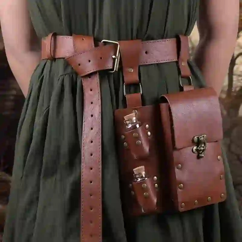 WorldNorse Vintage Potion Bottle Waist Bag & Belt - image 2