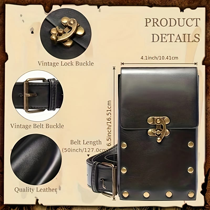 WorldNorse Renaissance Costume Accessories Waist Bag - image 7