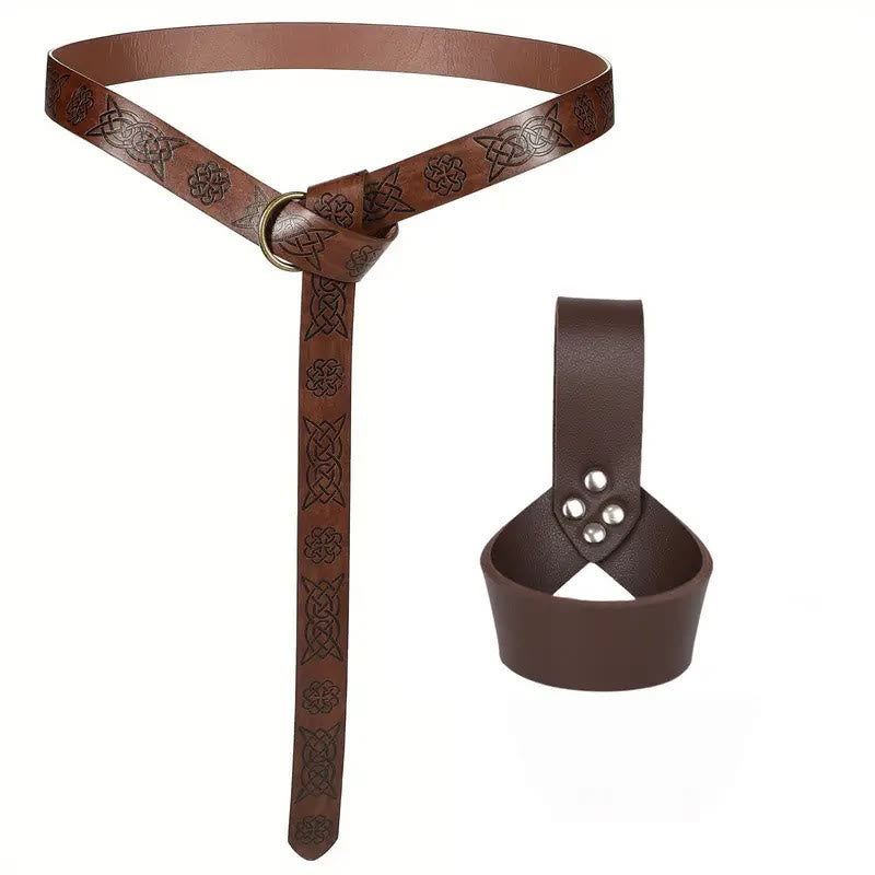 WorldNorse Medieval Knight Viking Sword Belt Sheath - image 12