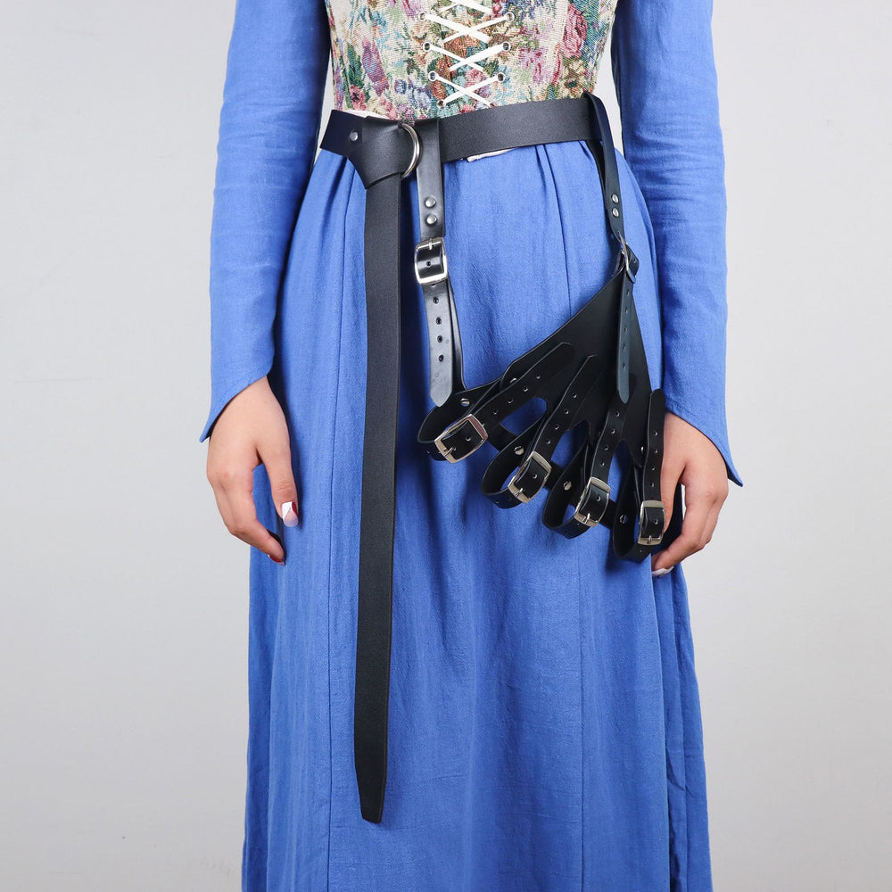 WorldNorse Gothic Pirate Role Play Leathe Sword Belt Sheath - image 2