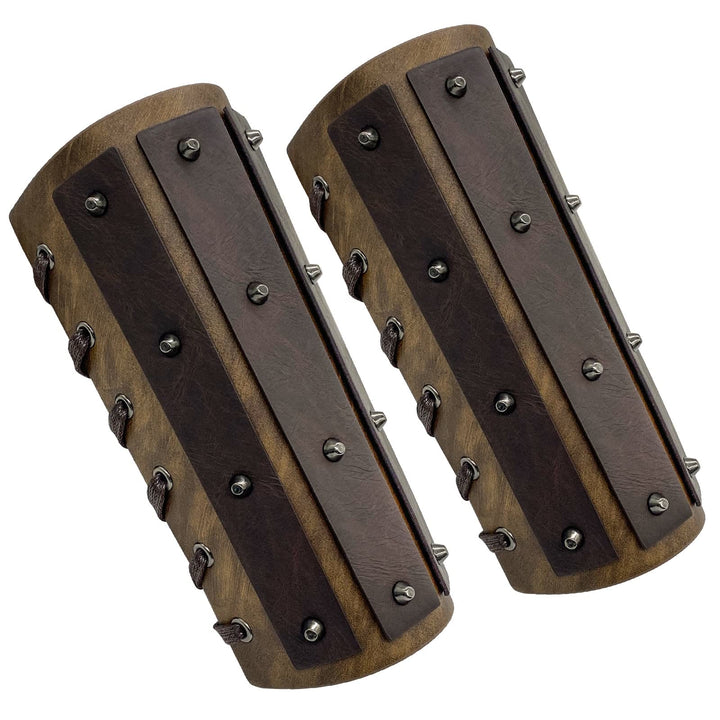 WorldNorse Gothic Rivets Lace Up Arm Bracers - image 3