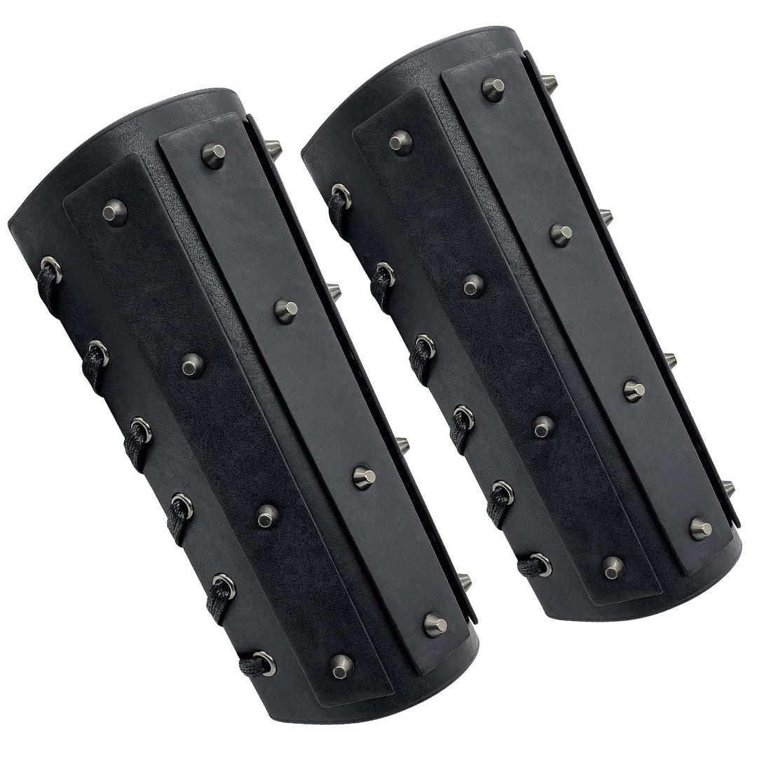 WorldNorse Gothic Rivets Lace Up Arm Bracers - image 15