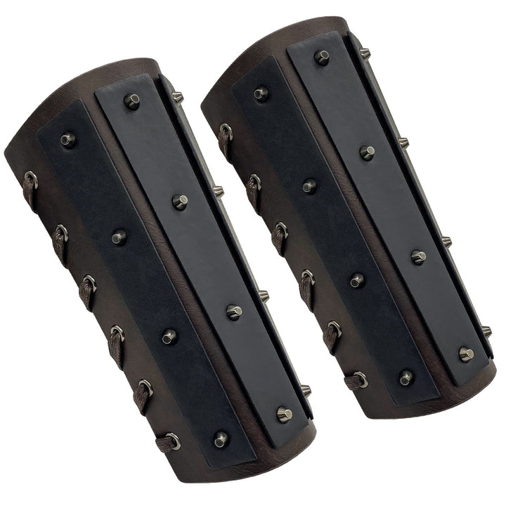 WorldNorse Gothic Rivets Lace Up Arm Bracers - image 8
