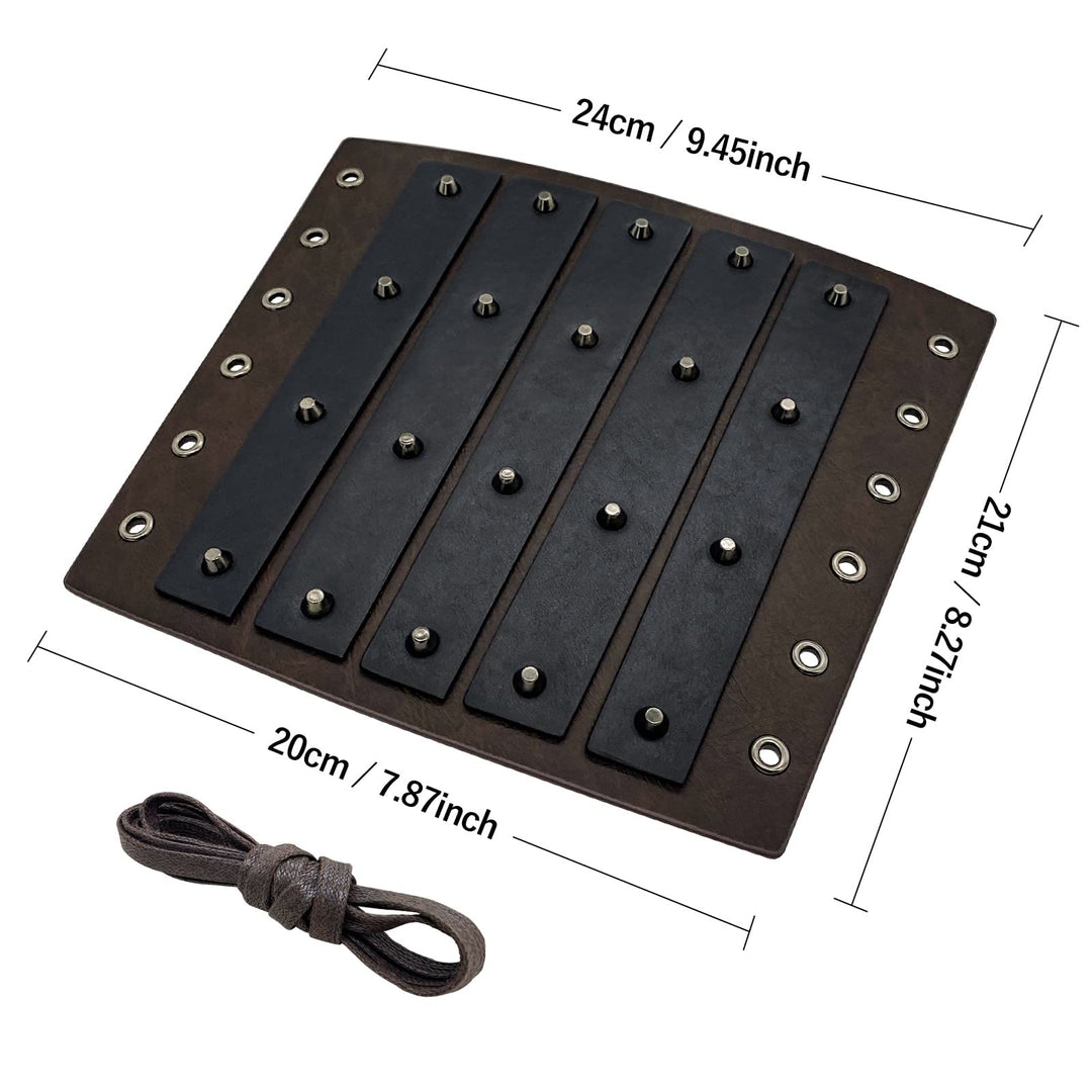 WorldNorse Gothic Rivets Lace Up Arm Bracers - image 11