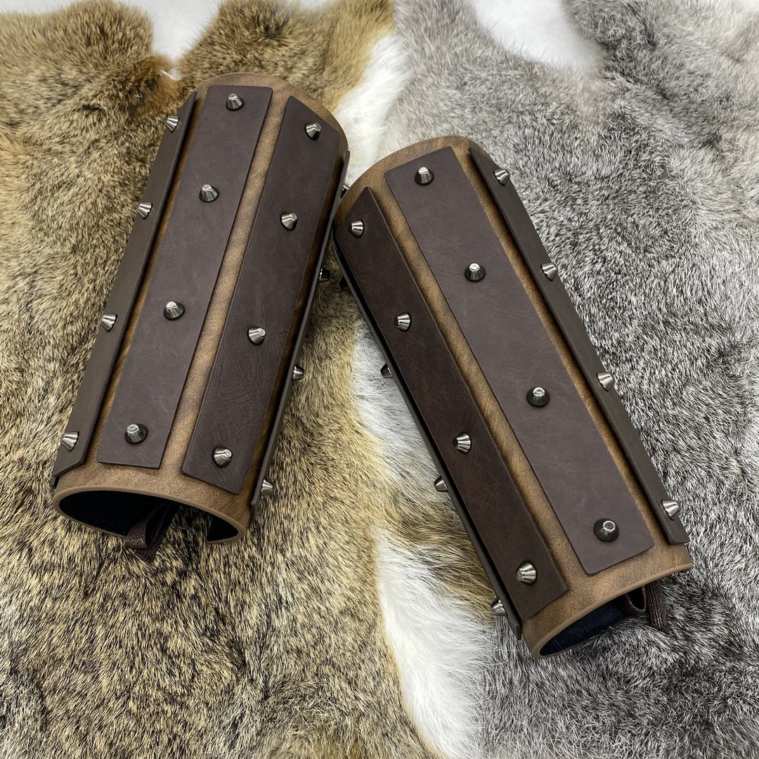WorldNorse Gothic Rivets Lace Up Arm Bracers - image 5