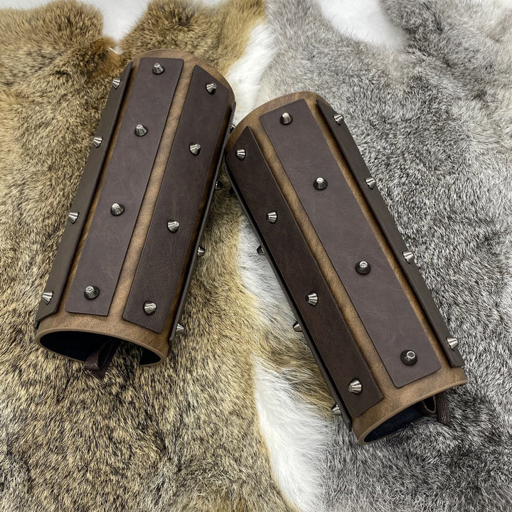 WorldNorse Gothic Rivets Lace Up Arm Bracers - image 5