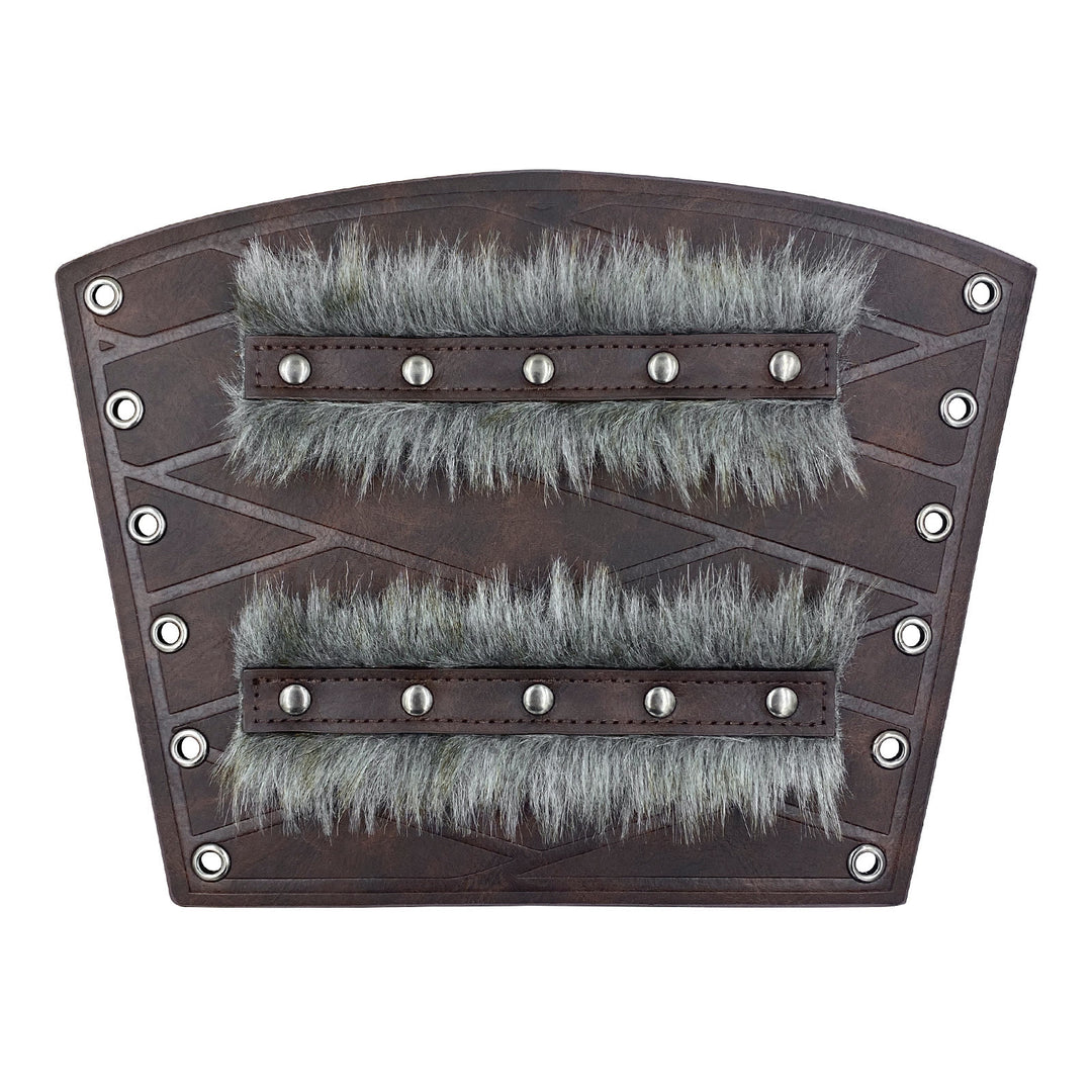 WorldNorse Medieval Knight Double Layer Raw Edge Arm Bracers - image 9